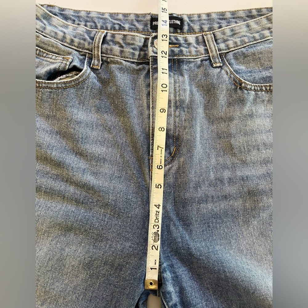 PrettyLittleThing Split Leg Jeans 16 UK/12 US - Picture 6 of 11